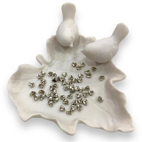 Nikel Delikli Minimal Kalp - 10 ADET