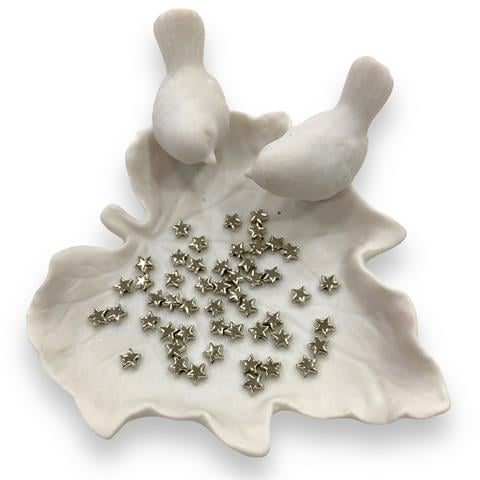 Nikel Delikli Minimal Yıldız - 10 ADET