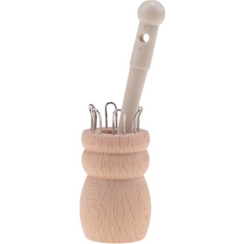 NURGE Ahşap 6 PİM Örgü Aparat