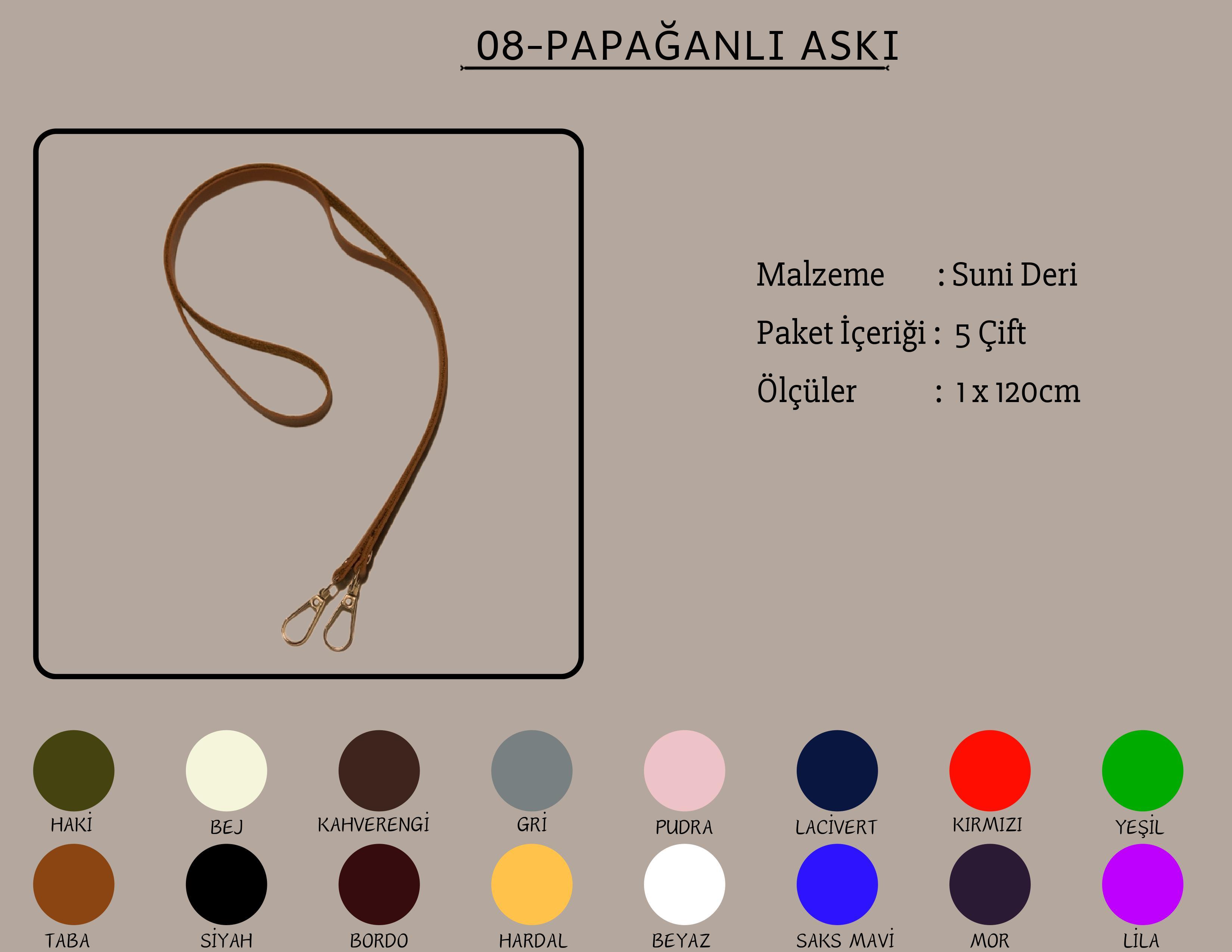 Papağanlı Askılar 1x120 CM