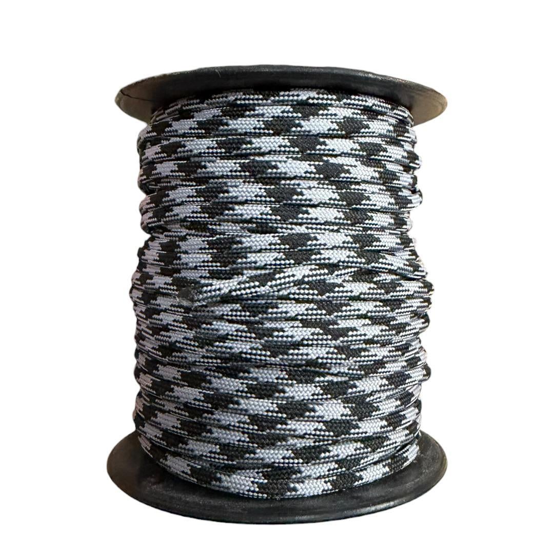 Paracord 3 MM Makrome İp - Alacalı Siyah Desen