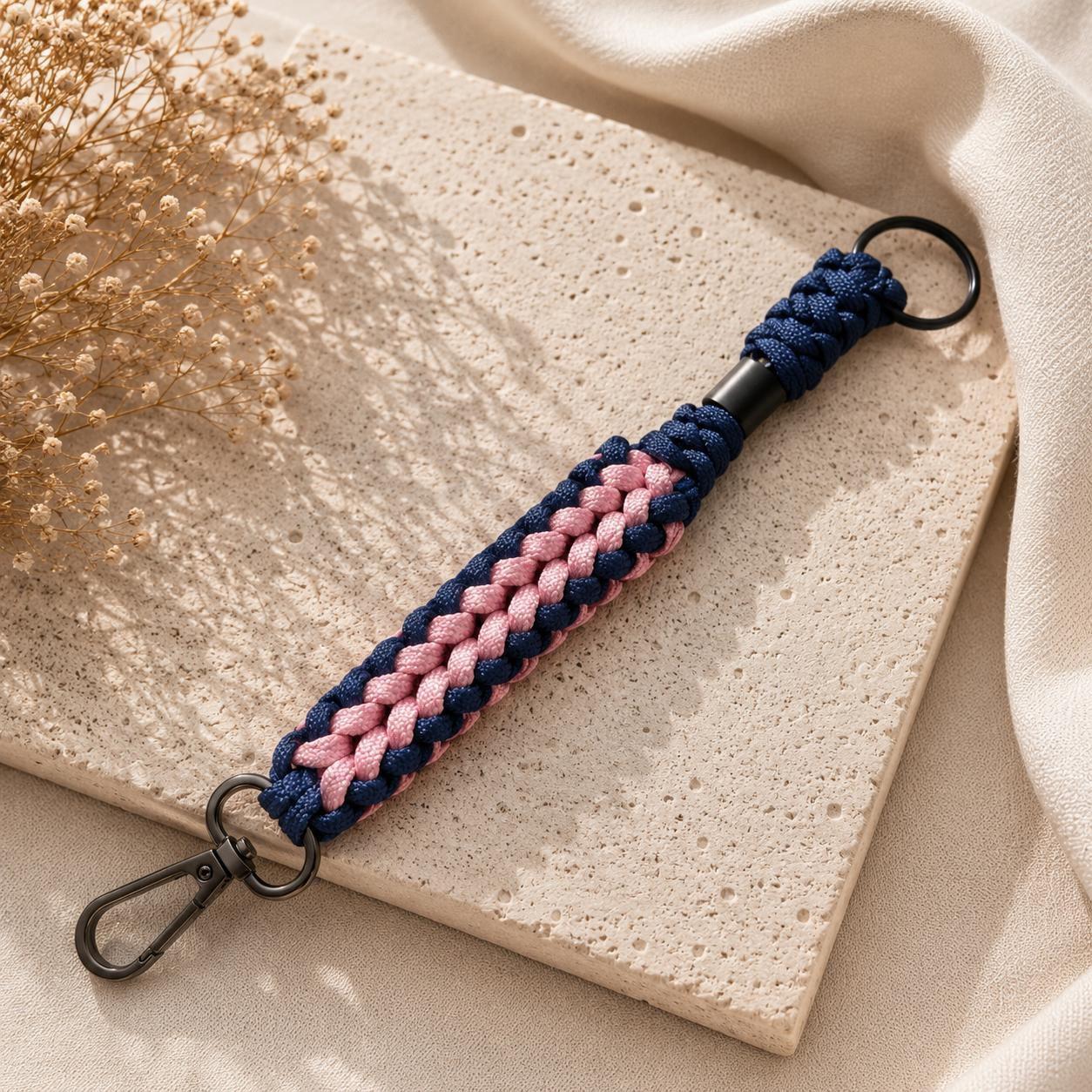 Paracord Outdoor Makrome Anahtarlık, Çanta Askılığı No:29