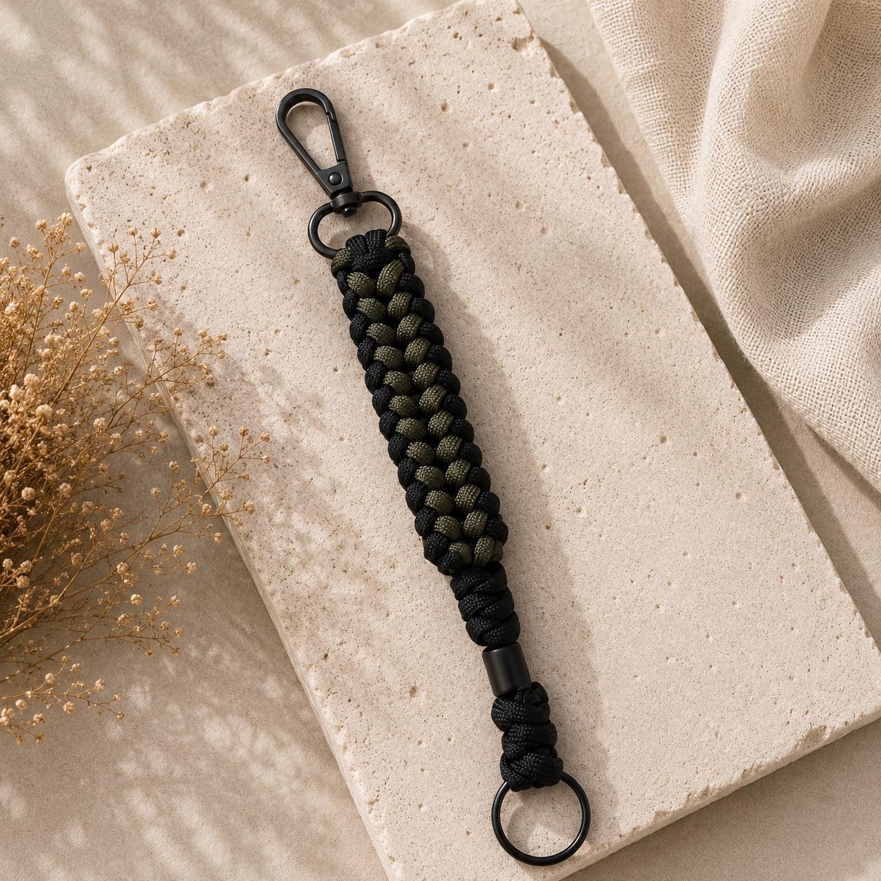 Paracord Outdoor Makrome Anahtarlık, Çanta Askılığı No:7