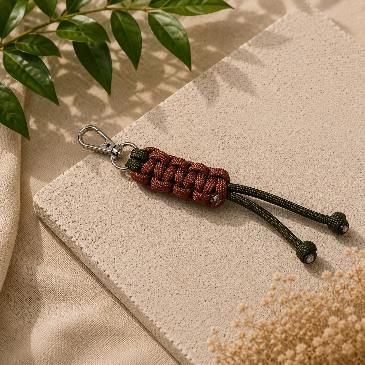 Paracord Outdoor Makrome Anahtarlık, Çanta Askılığı No:3