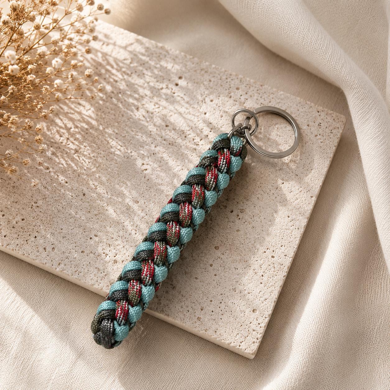 Paracord Outdoor Makrome Anahtarlık, Çanta Askılığı No:11
