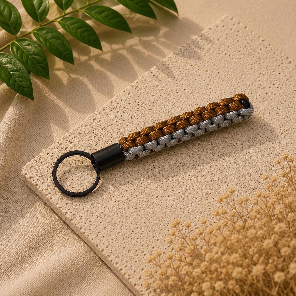 Paracord Outdoor Makrome Anahtarlık, Çanta Askılığı No:9