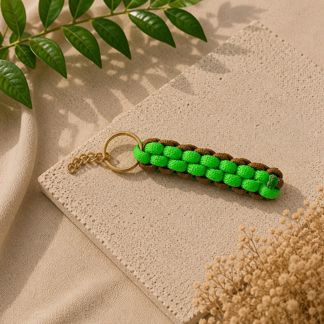 Paracord Outdoor Makrome Anahtarlık, Çanta Askılığı No:23