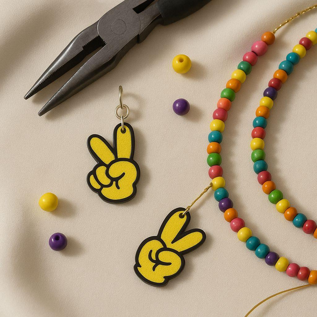 Peace Parmak Figürü Sallantı