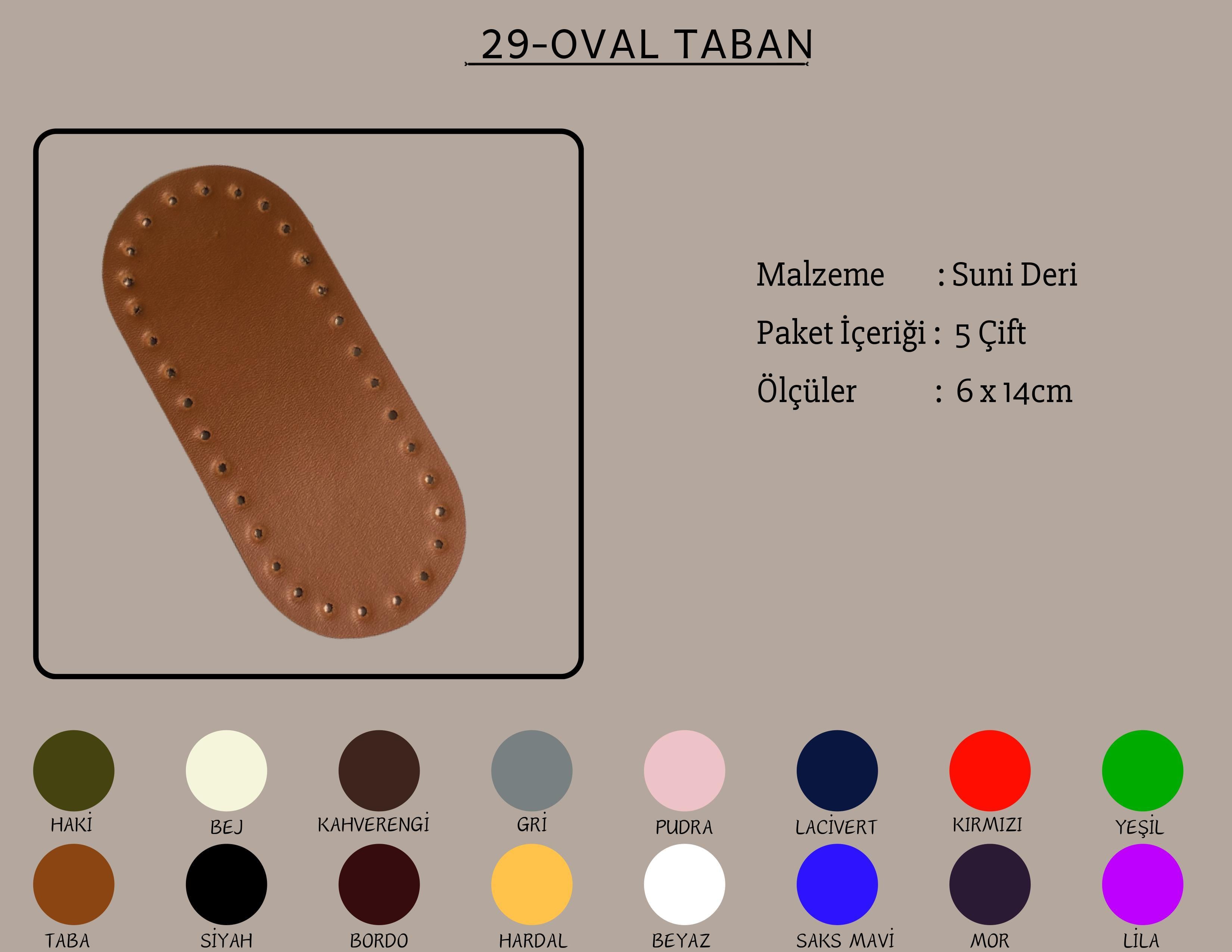 Perçinli Oval Taban 6x14 CM