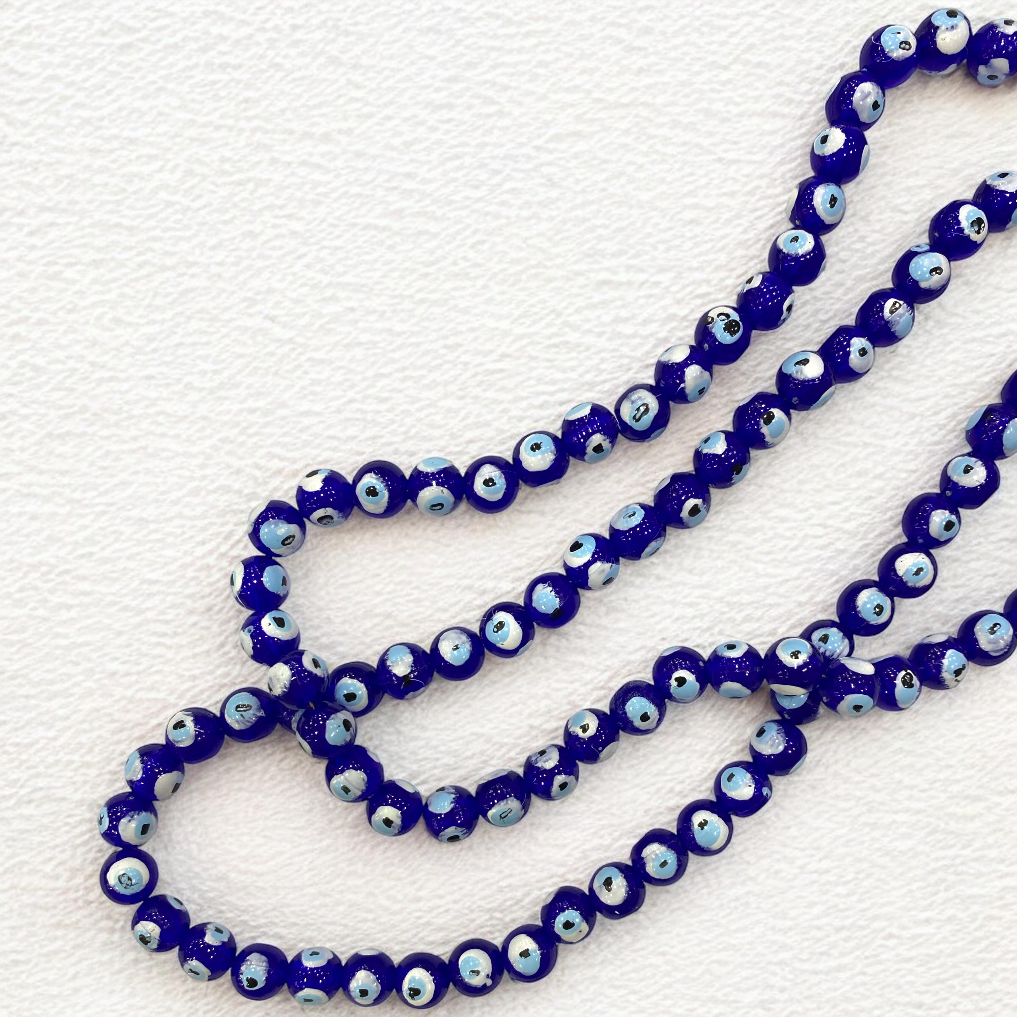Plastik Dizi 6 MM Nazar Boncuk