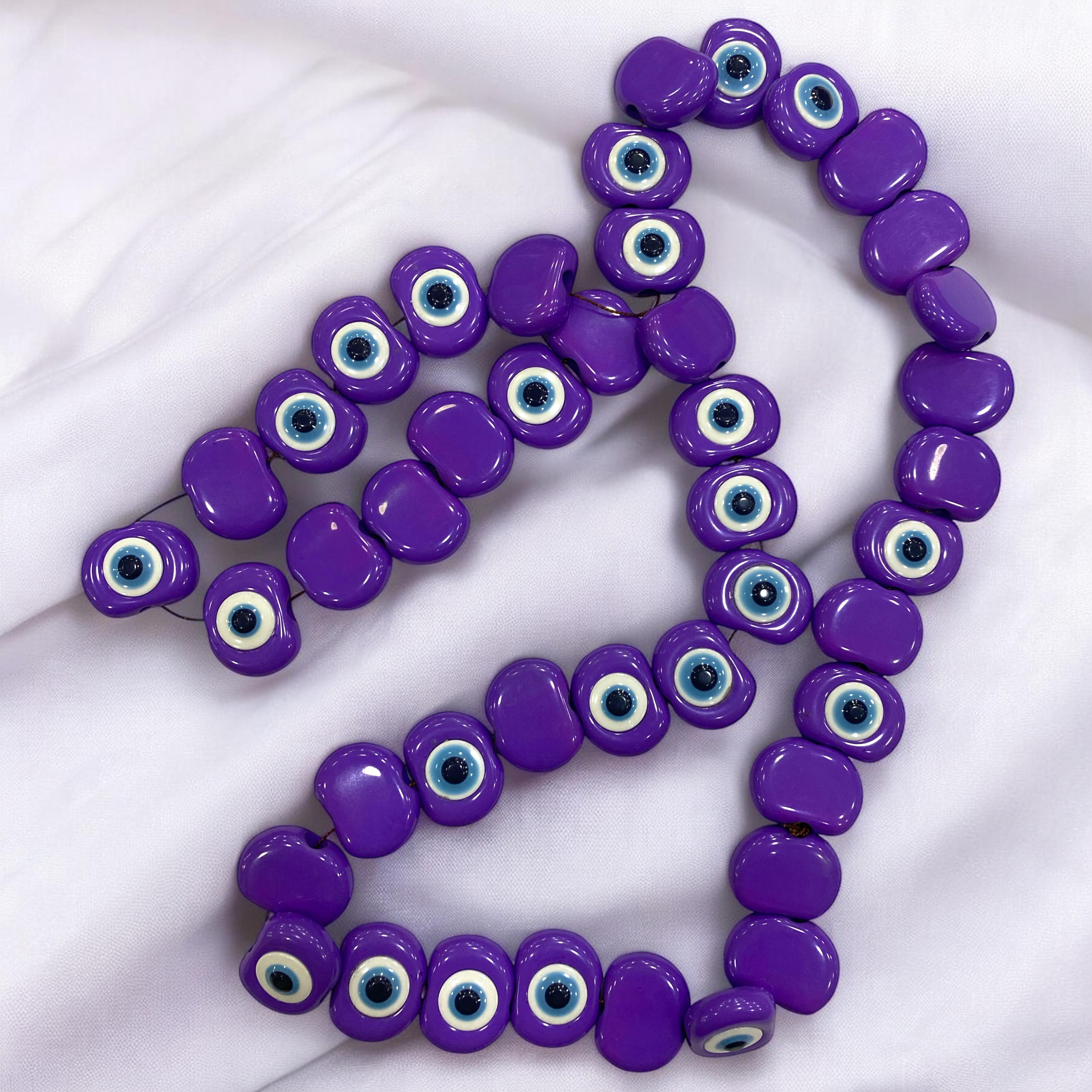 Plastik Mor Dizi Dana Göz Boncuk