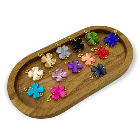 Renkli Çift Kulplu Yonca Model