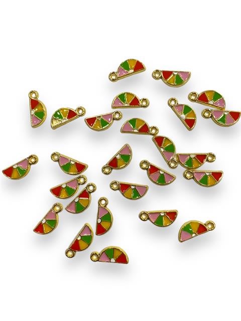 Renkli Mineli Yelpaze 