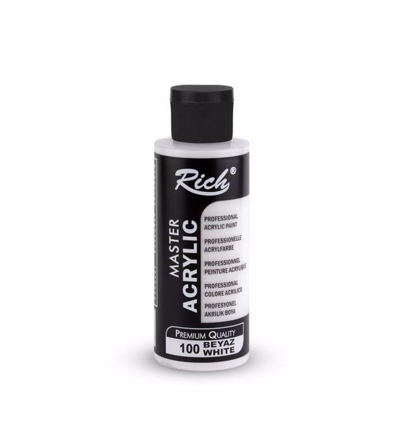 Rich Master Akrilik Boya 100 Beyaz 120cc