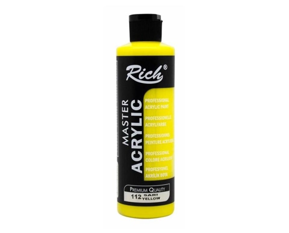 Rich Master Akrilik Boya 112 Sarı 120cc