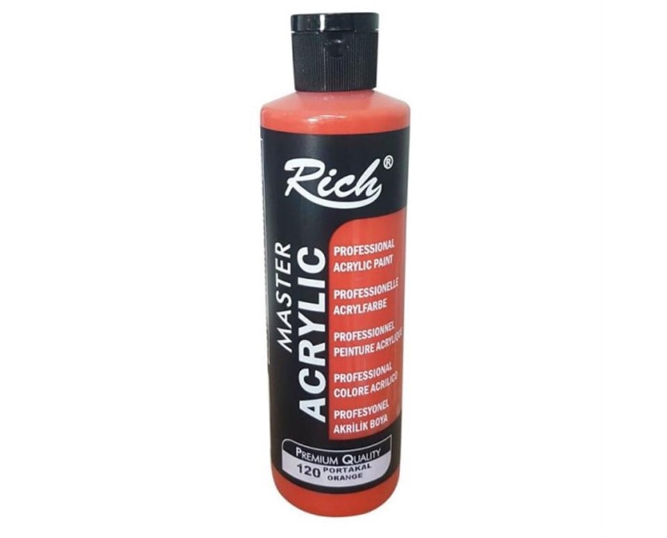 Rich Master Akrilik Boya 120 Portakal 120cc