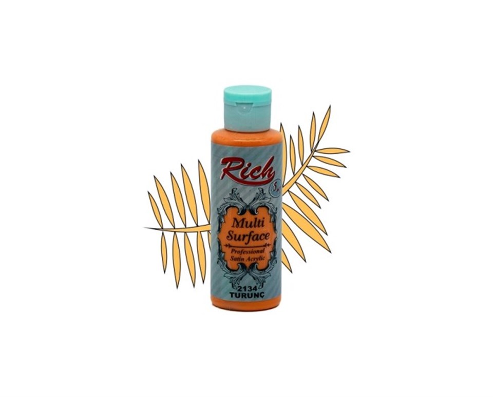 Rich Multi Surface 2134 Turunç Akrilik Boya 130cc