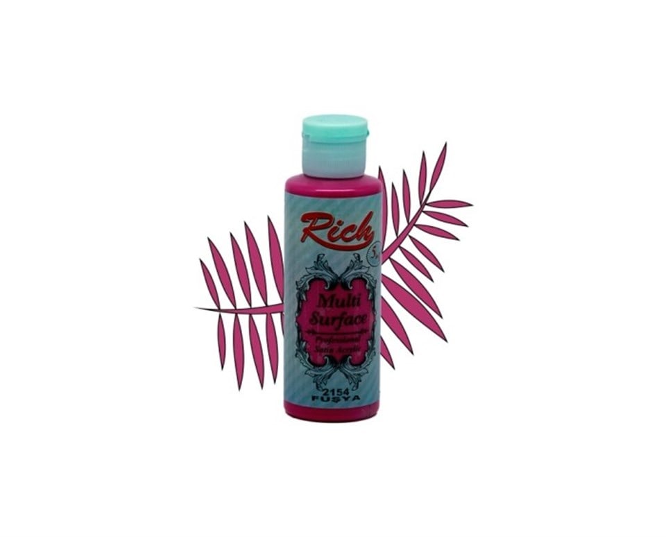 Rich Multi Surface 2154 Fuşya Akrilik Boya 130cc