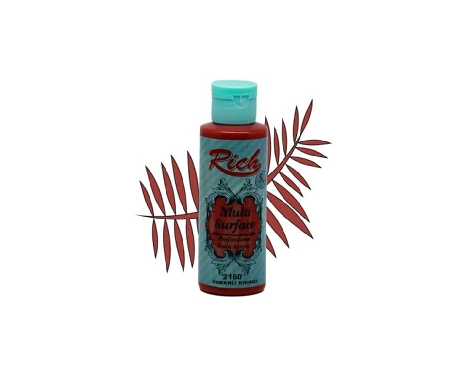 Rich Multi Surface 2160 Osmanlı Kırmızısı Akrilik Boya 130cc