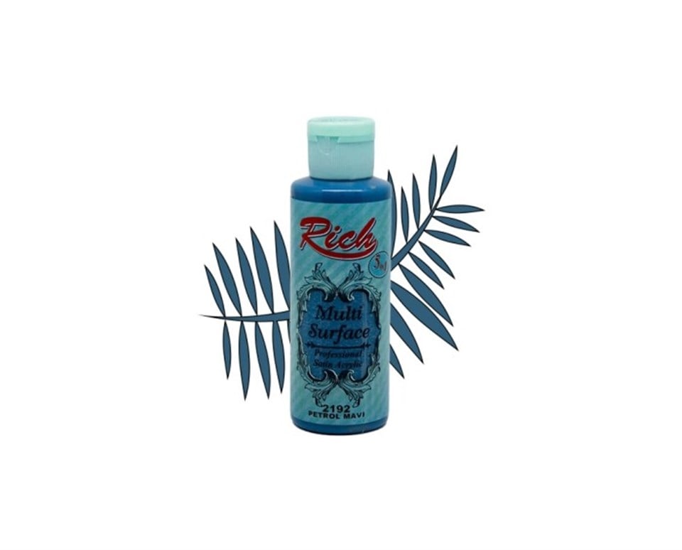 Rich Multi Surface 2192 Petrol Mavi Akrilik Boya 130cc