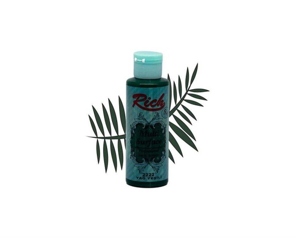 Rich Multi Surface 2222 Yağ Yeşili Akrilik Boya 130cc