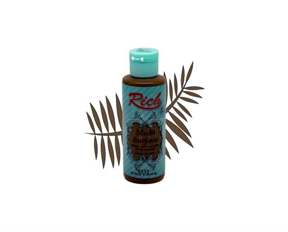 Rich Multi Surface 2232 Kestane Akrilik Boya 130cc