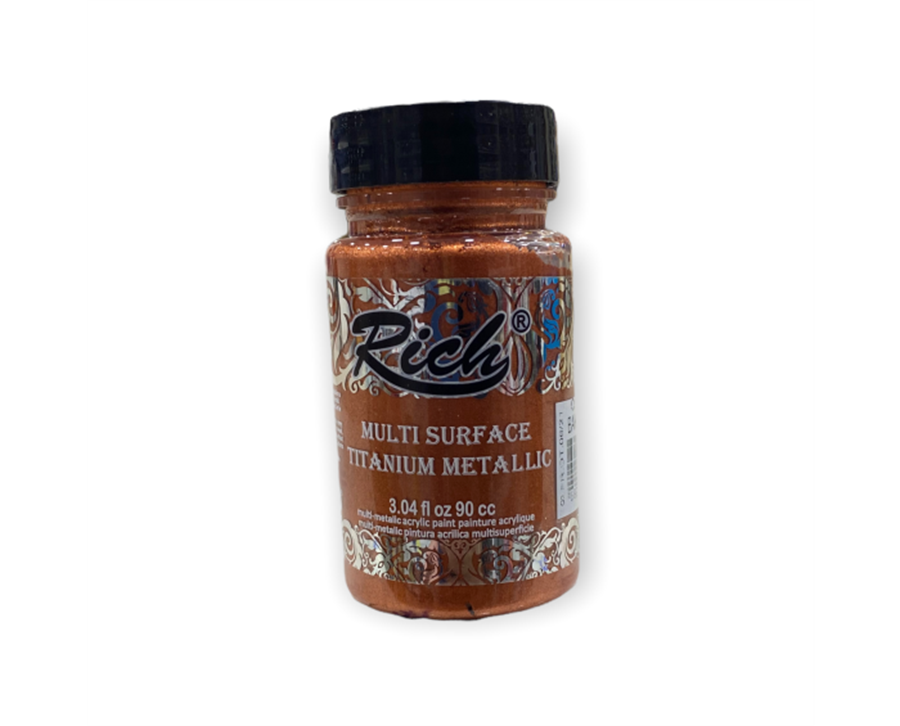 Rich Multi Surface Bakır Titanium Metalik Boya 90cc 