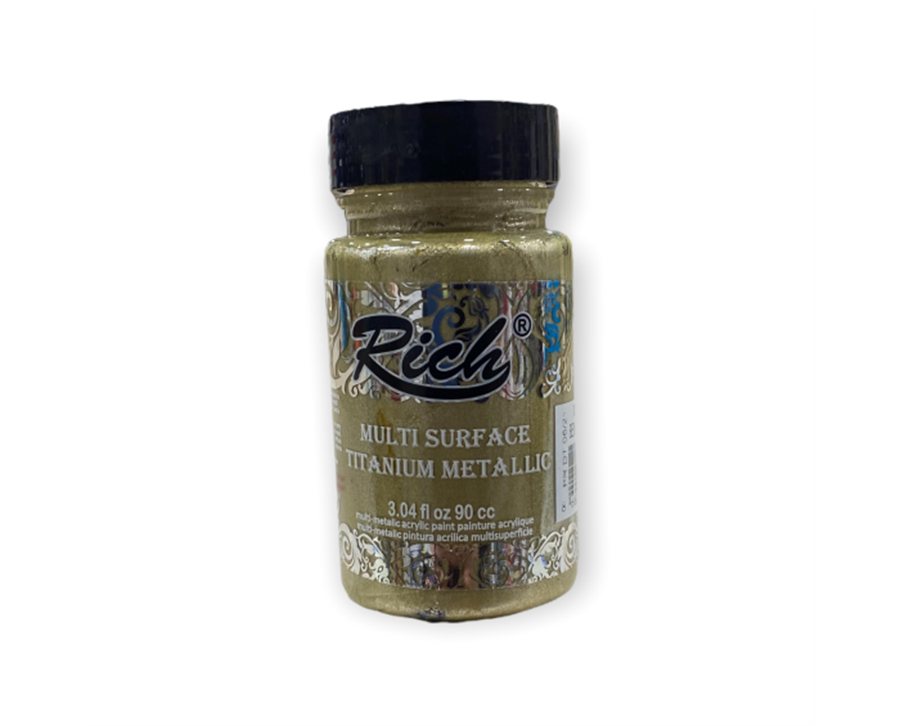 Rich Multi Surface Beyaz Altın Titanium Metalik Boya 90cc 