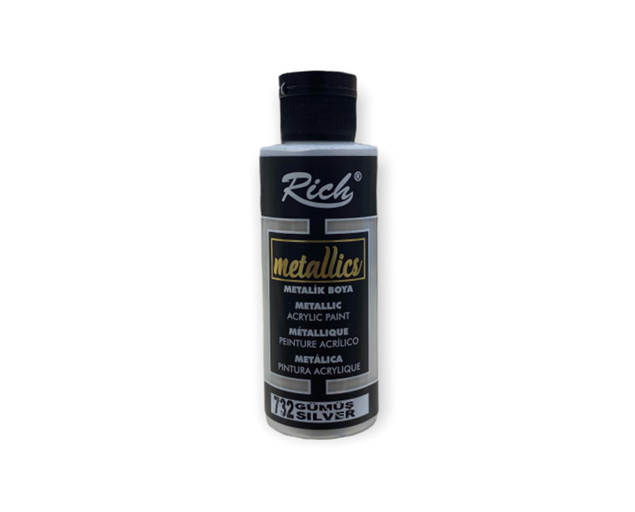 Rich Multi Surface Metalik Boya 120cc - 732 GÜMÜŞ