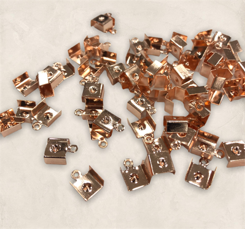 Rose Gold Deri Kapama 10 MM / 6 Adet 