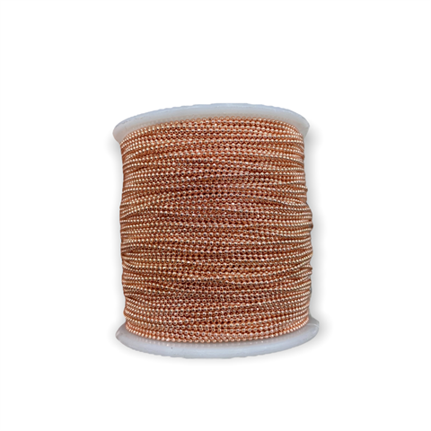 Rose Gold Sıralı Sade Top Zincir