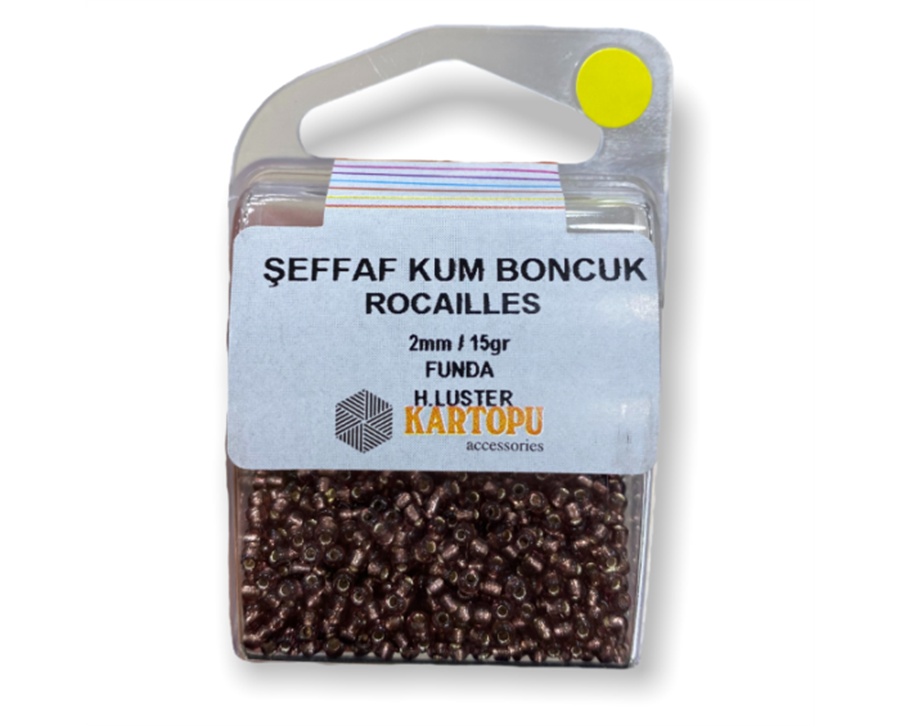 Şeffaf Kum Boncuk Rocaılles 15GR - Funda