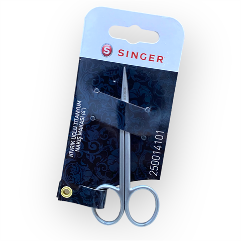 Singer, Eğik Uçlu Mat Gümüş Makas