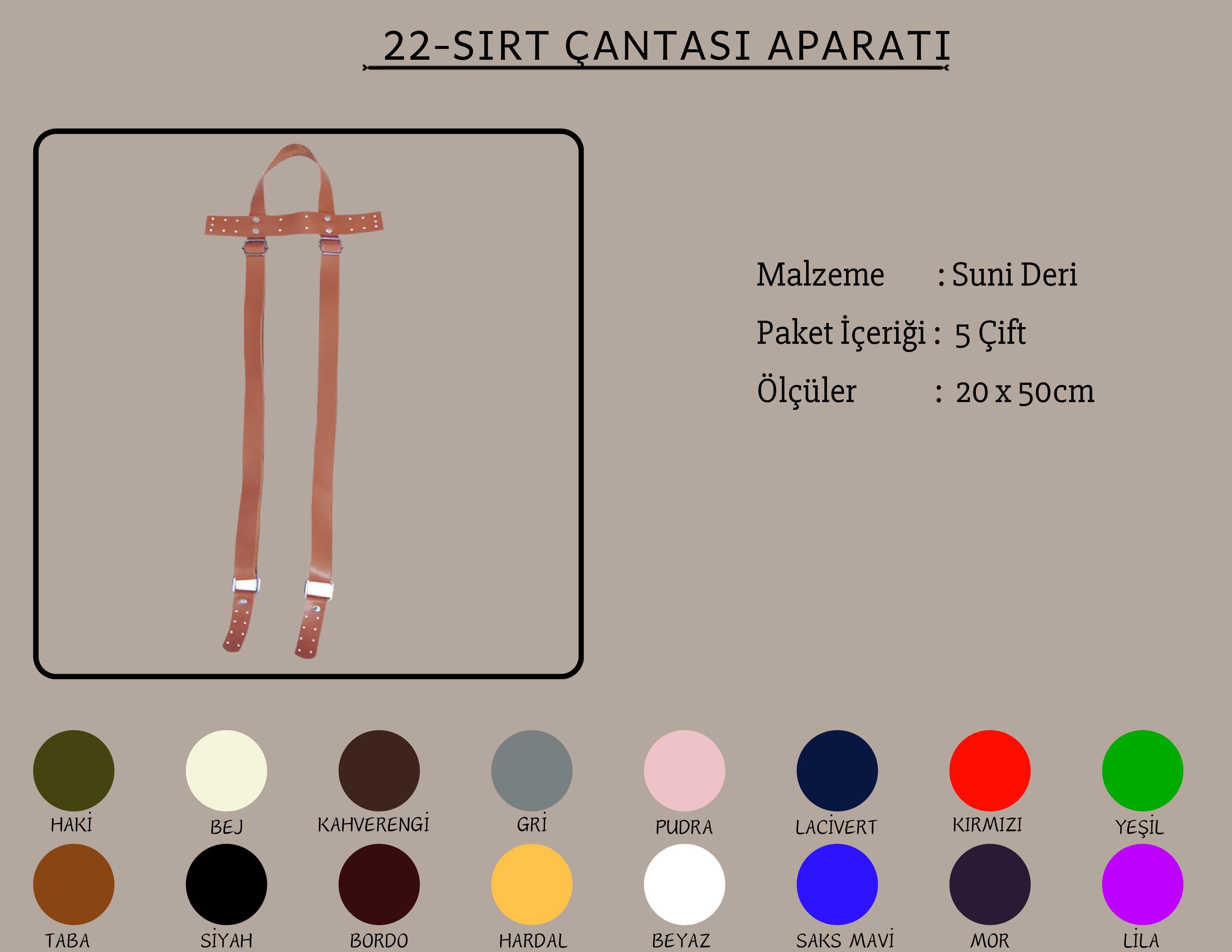 Sırt Çantası Aparatı 20x50 CM