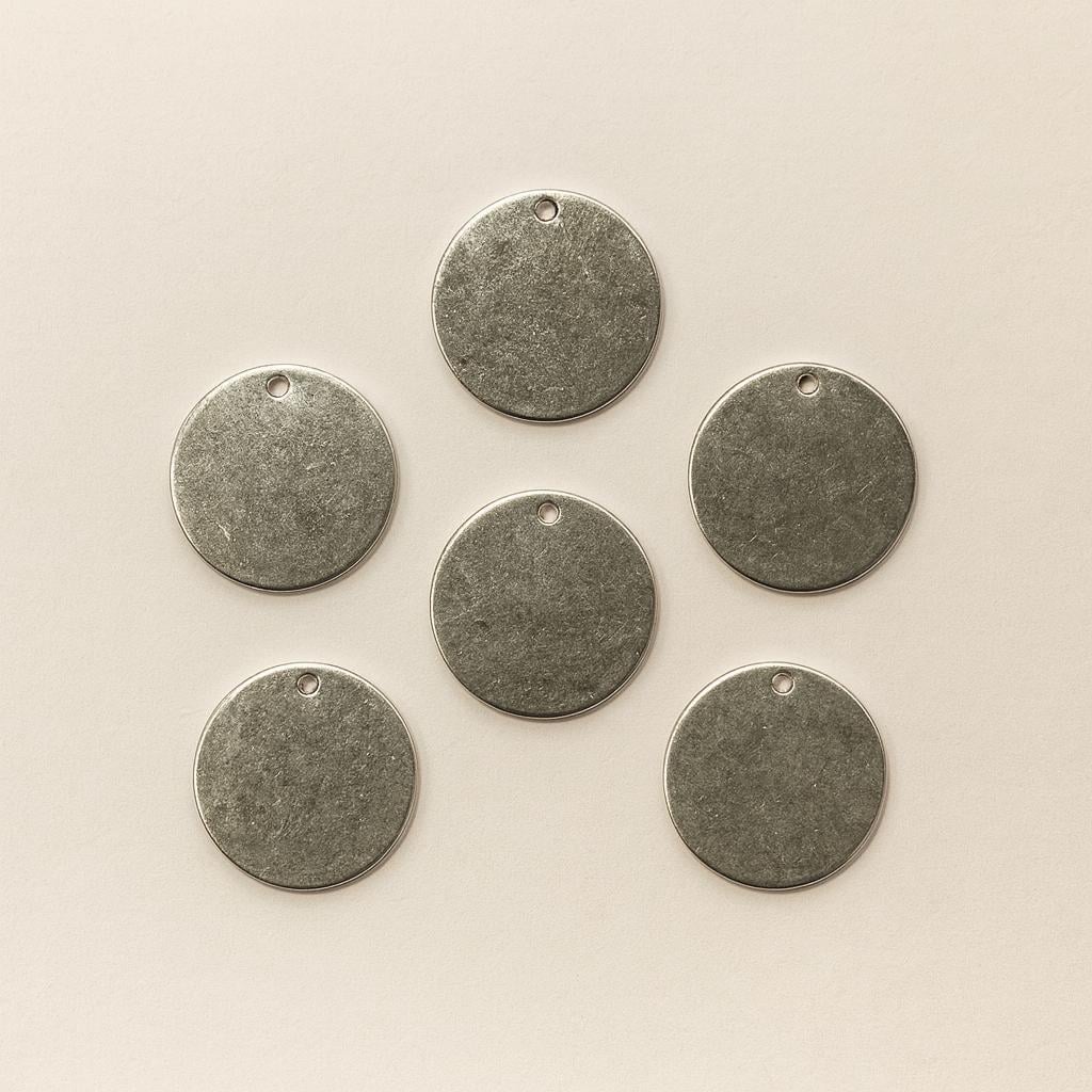 Steel - Çelik Üstten Delikli Gümüş Plaka