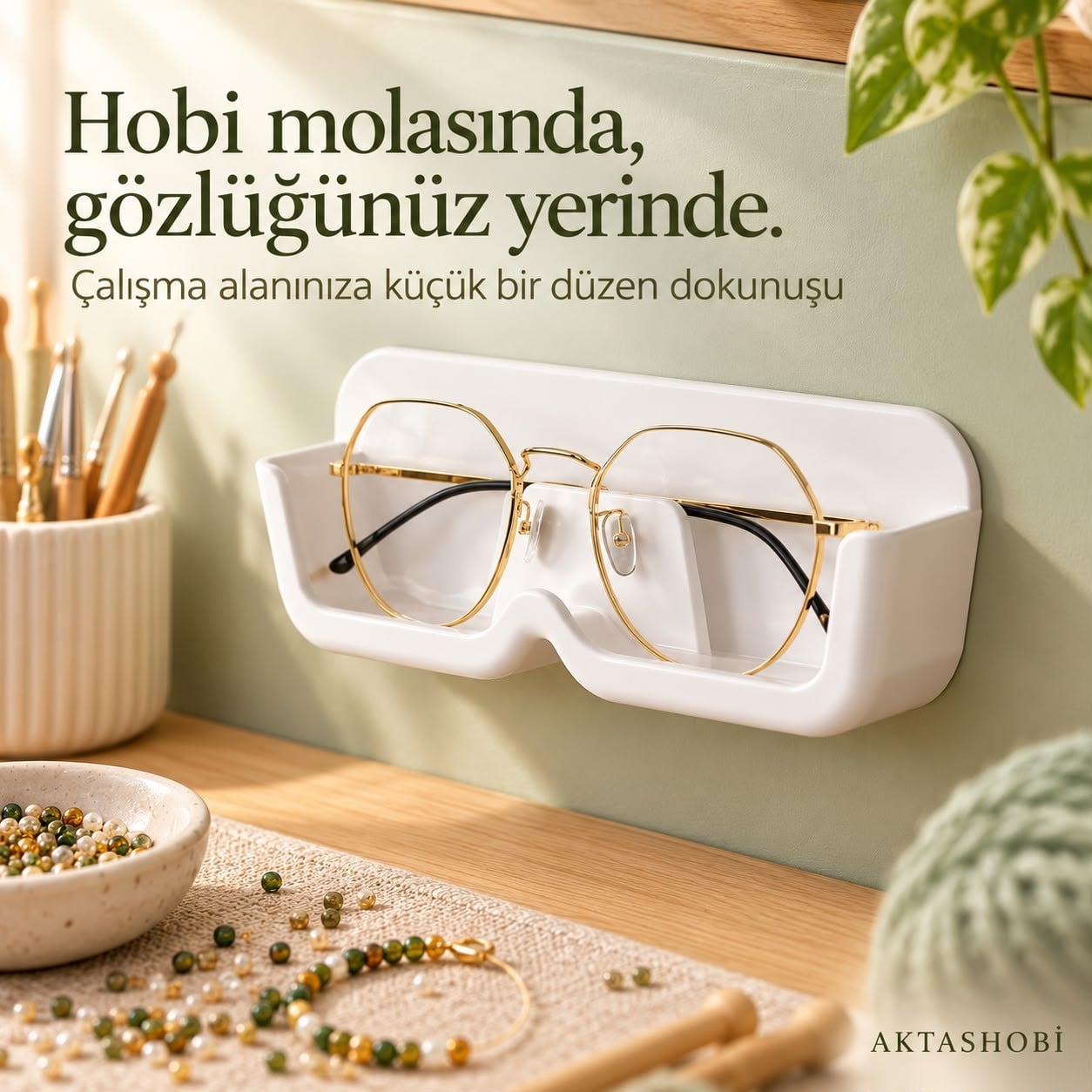 Sunup SN-29665 Duvar Tipi Gözlük Rafı Gözlüğünüz Yanı Başınızda