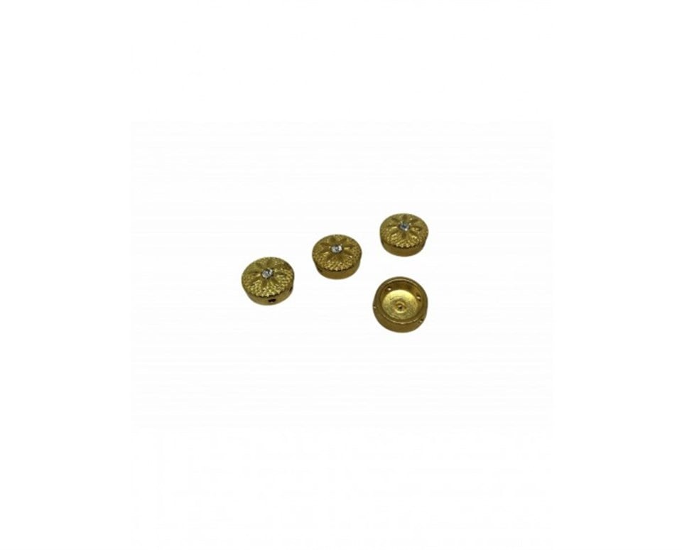 Swarovski lak gold kaplama Huni kapama - 2 adet