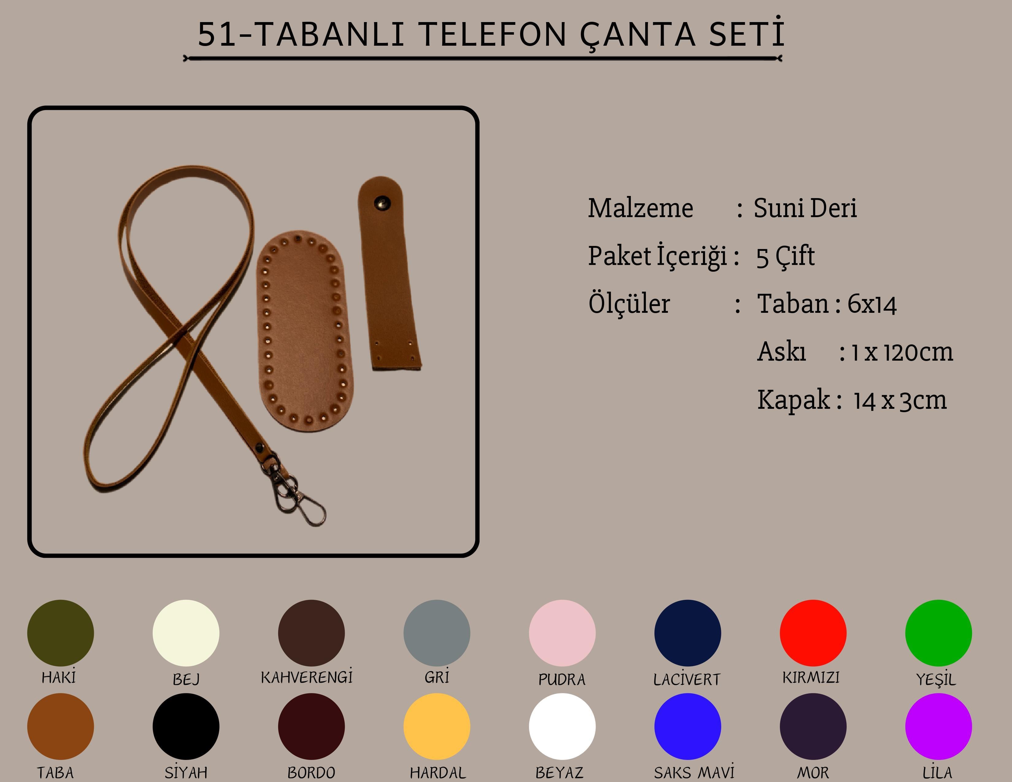 Tabanlı Telefon Çanta Seti