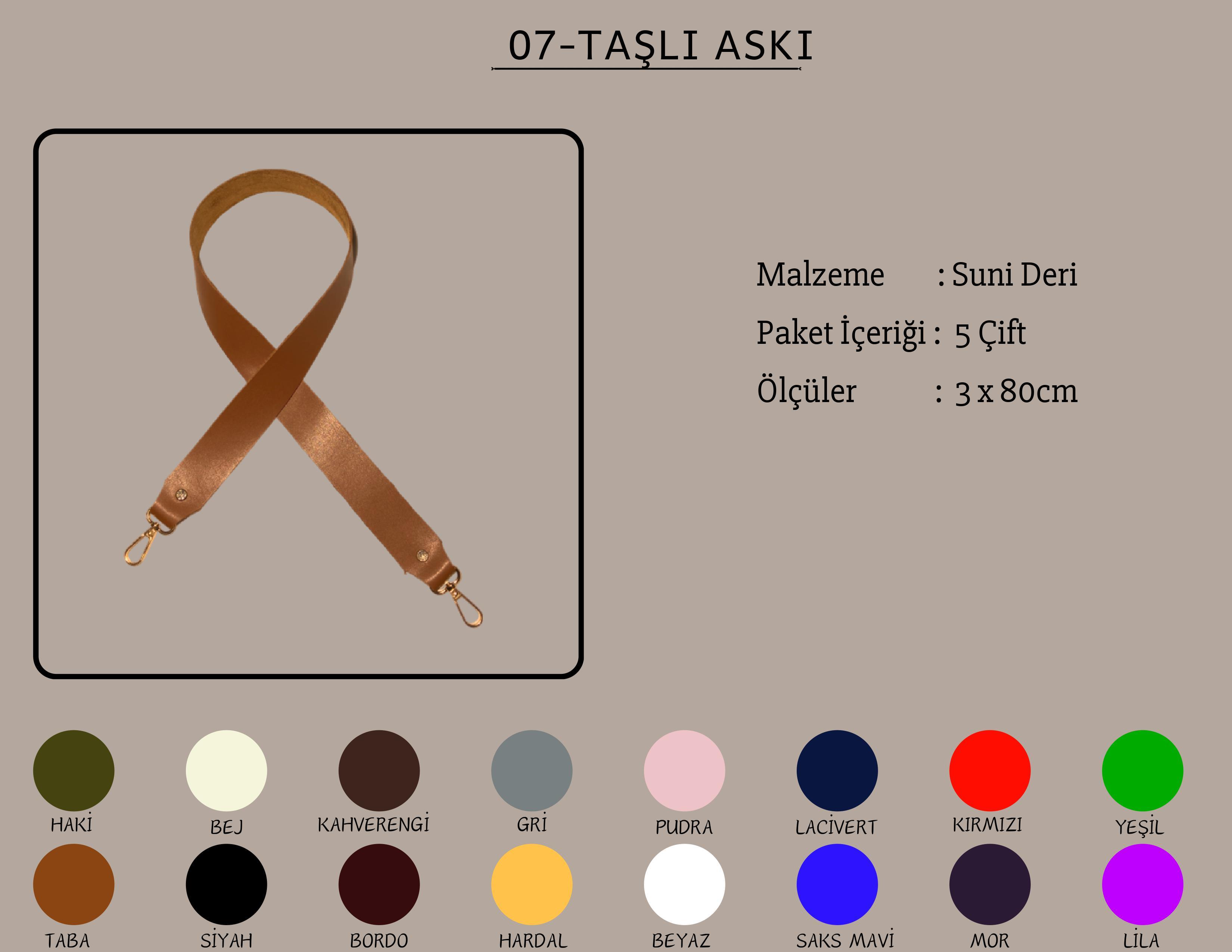 Taşlı Askılar 3x80 CM