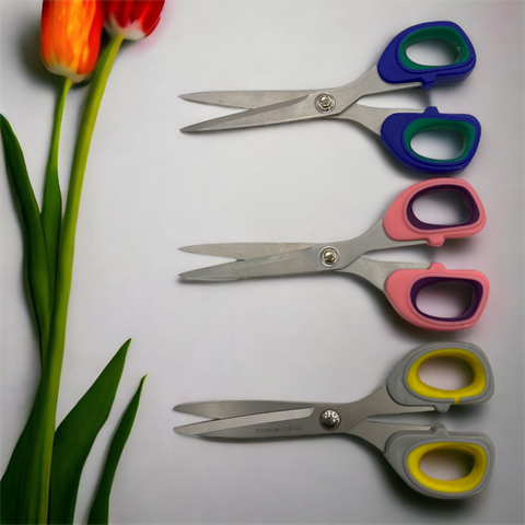 TITANIUM, Paslanmaz ve Çelik Keskin Makas 22 CM