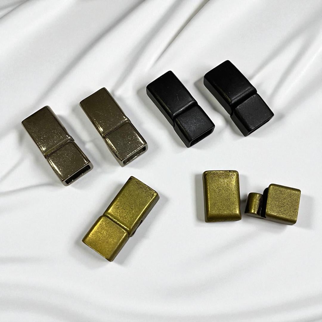 Vintage Paslanmaz Geçmeli Mıknatıs Kapama 20x8 MM