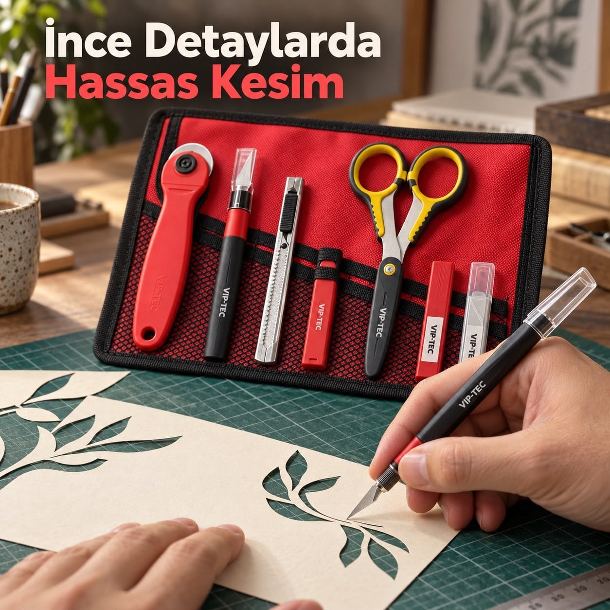 VIP-TEC 6 Parça Hassas Kesim Seti – Katlamalı Çantalı