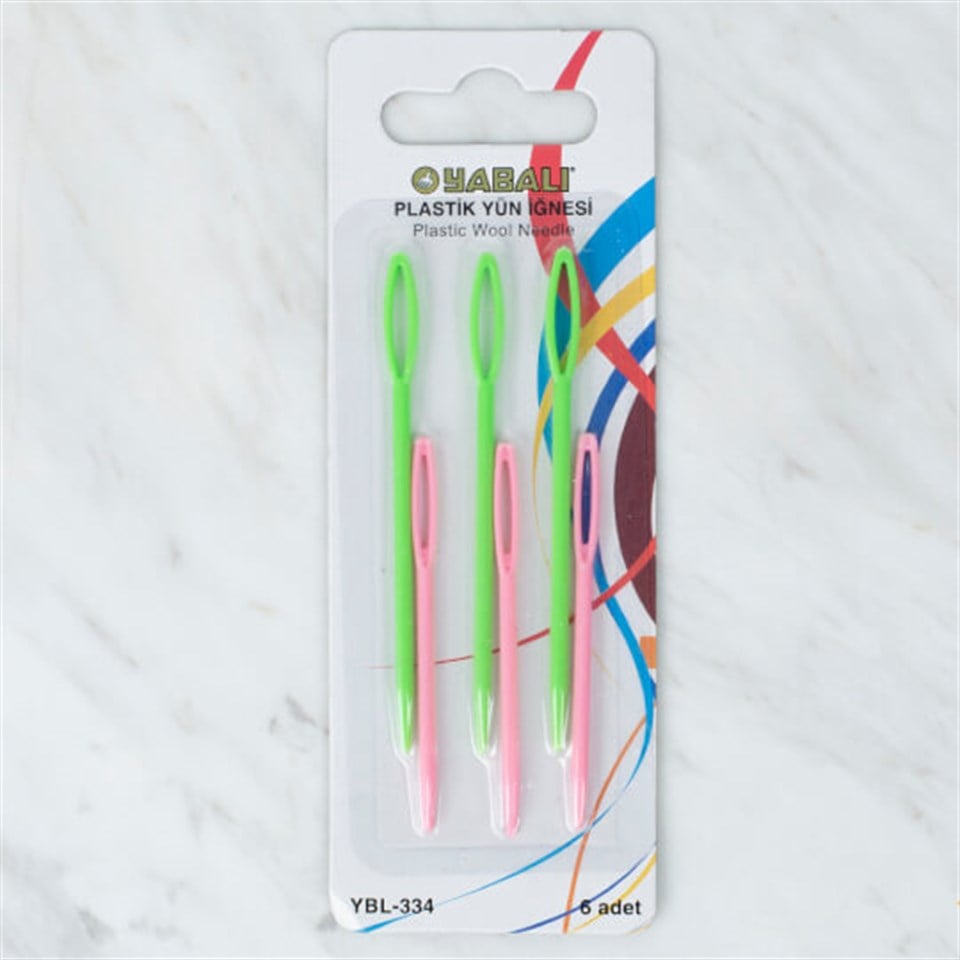 Yabalı Plastik 6'lı Yün İğnesi