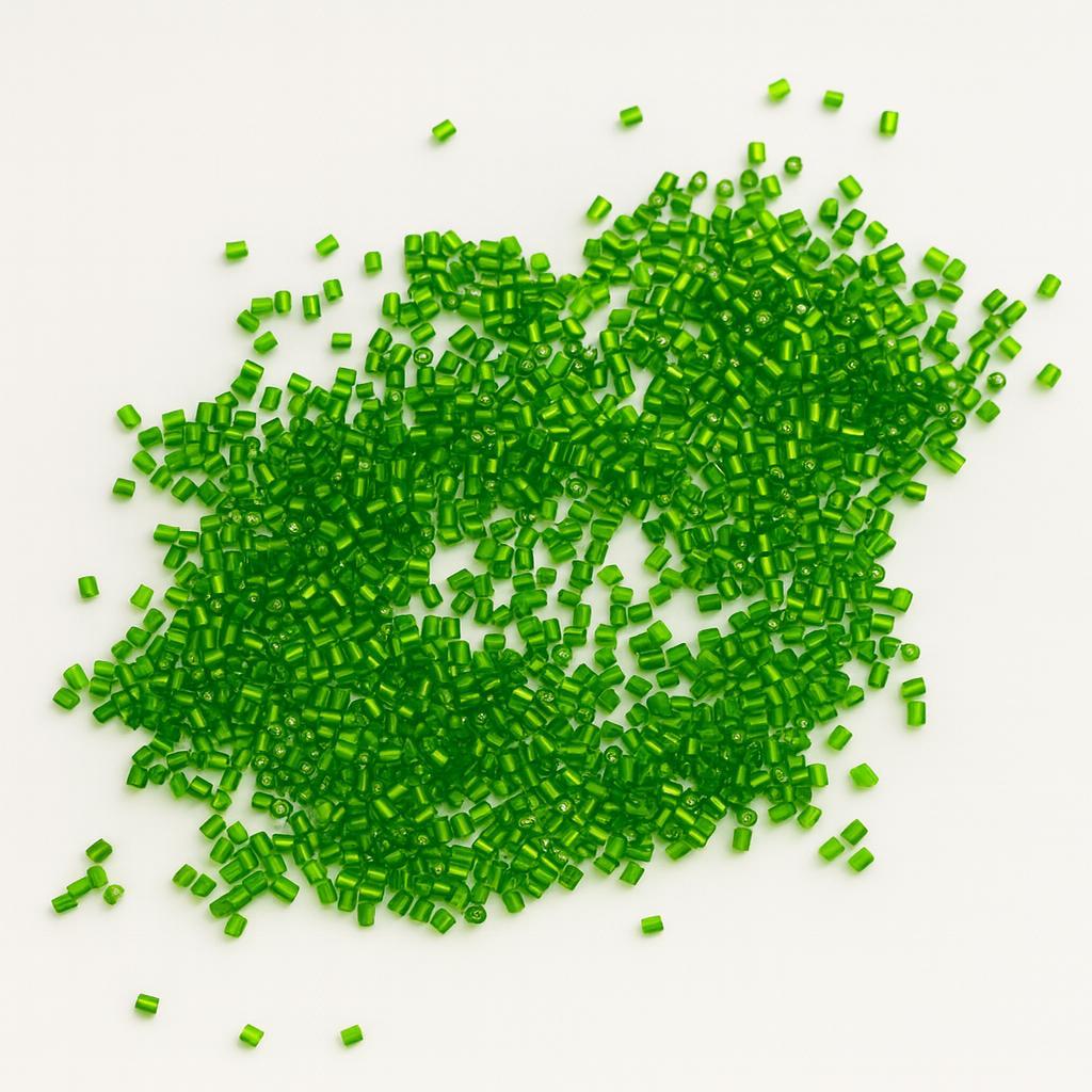 Yeşil 2 MM Boru Boncuk - 20 Gram Paket