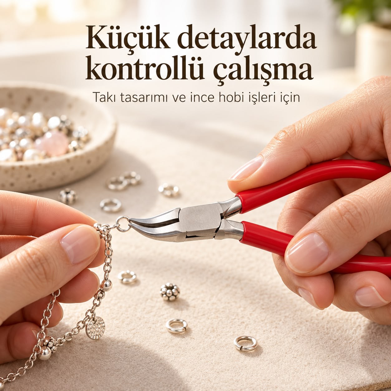 Yukarı Papağan Model Dişsiz Çelik Pense