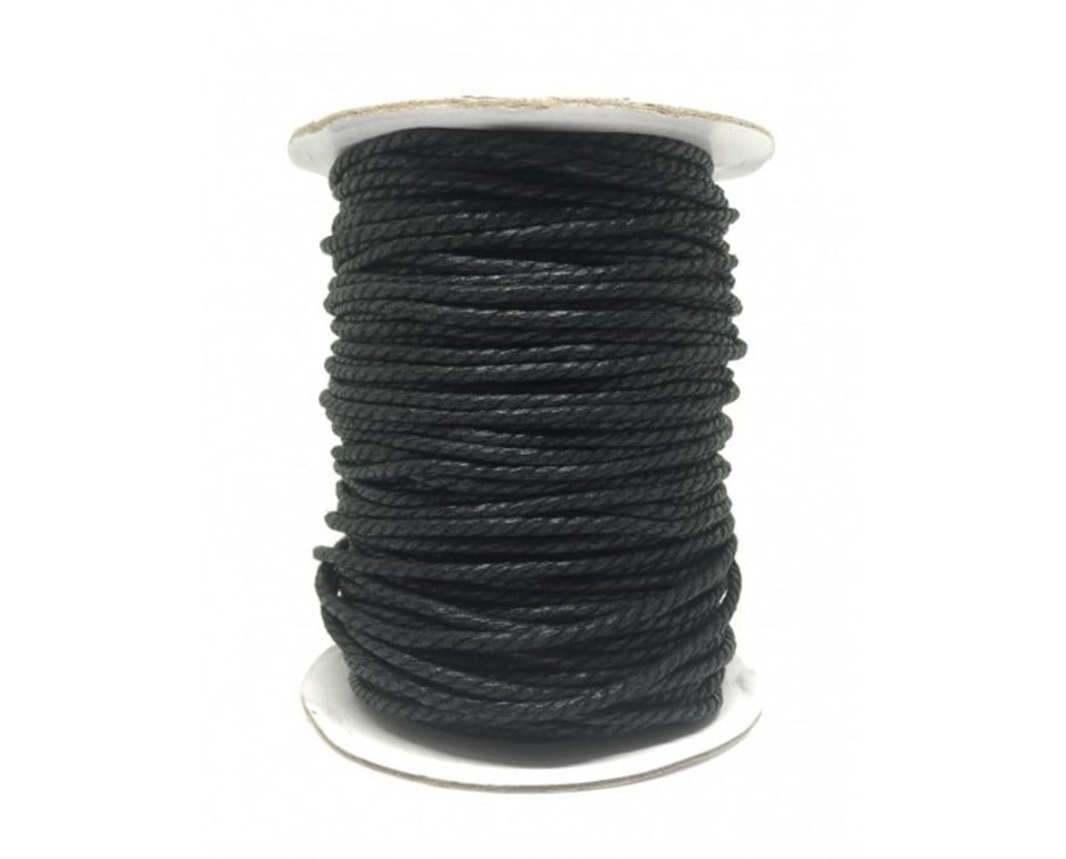 Yuvarlak Deri İp 3 METRE Paket 2 MM - 01