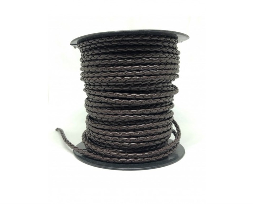 Yuvarlak Deri İp 3 METRE Paket 3.5 MM - 06