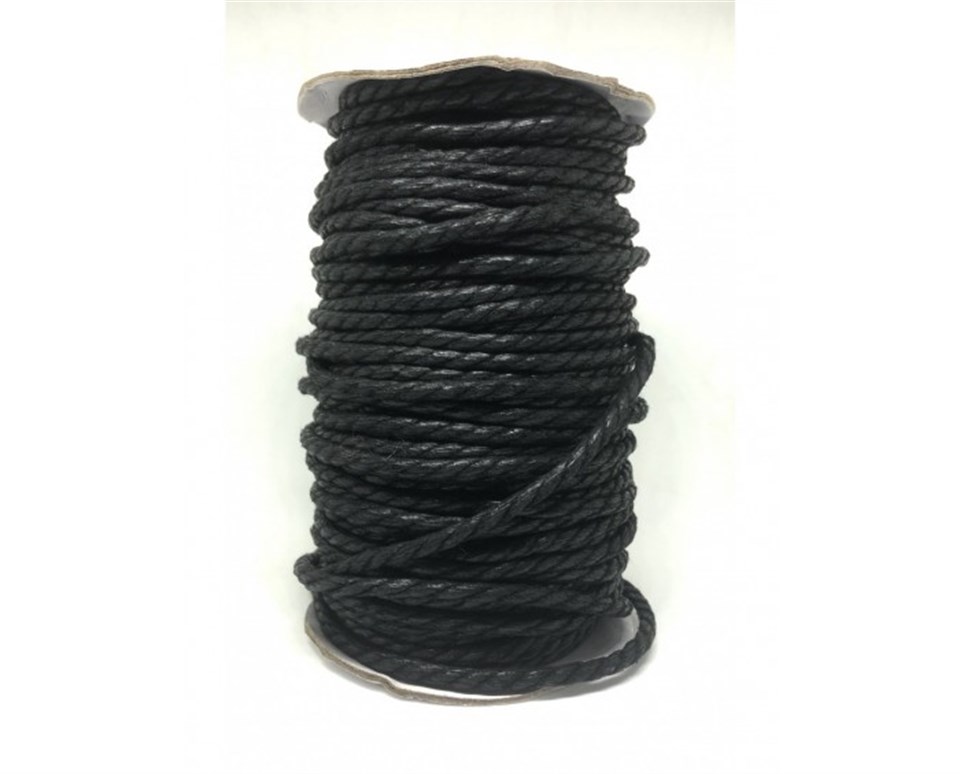 Yuvarlak Deri İp 3 METRE Paket 3.5 MM - 02