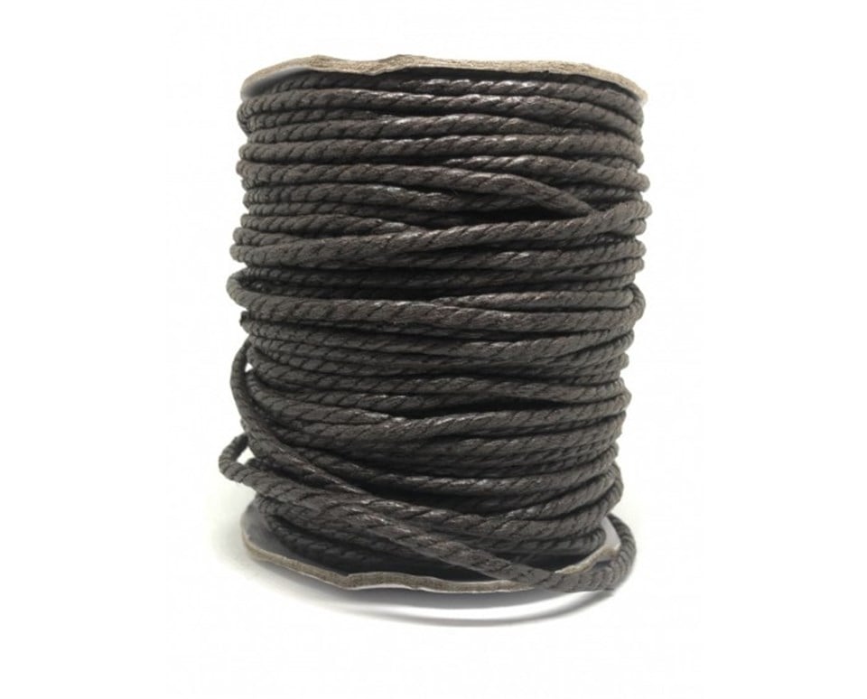 Yuvarlak Deri İp 3 METRE Paket 3.5 MM - 03