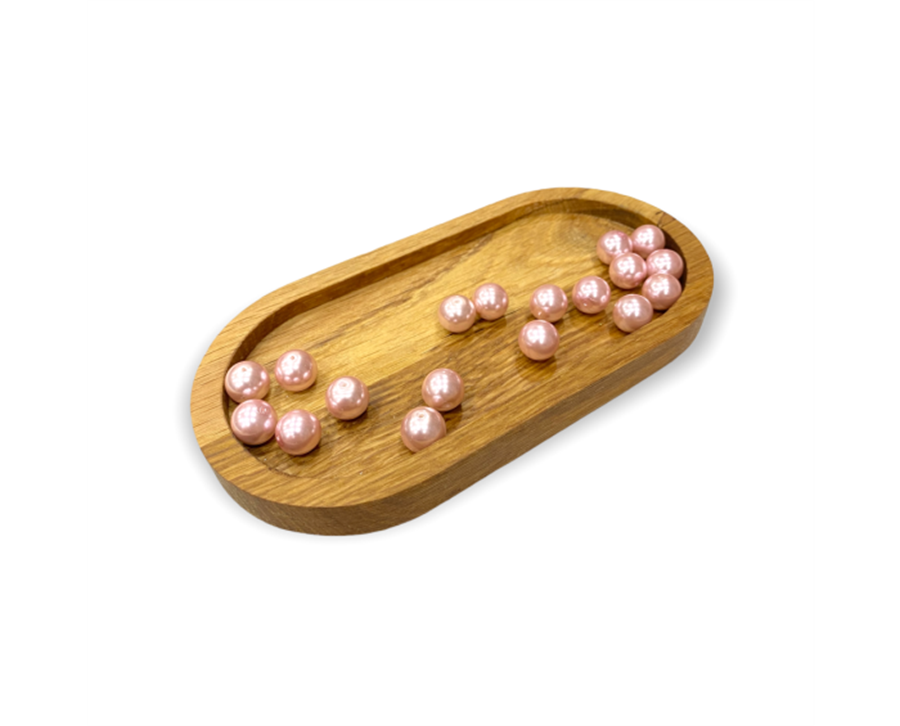 Yuvarlak Pembe İri İnci 12 MM - 5 Adet